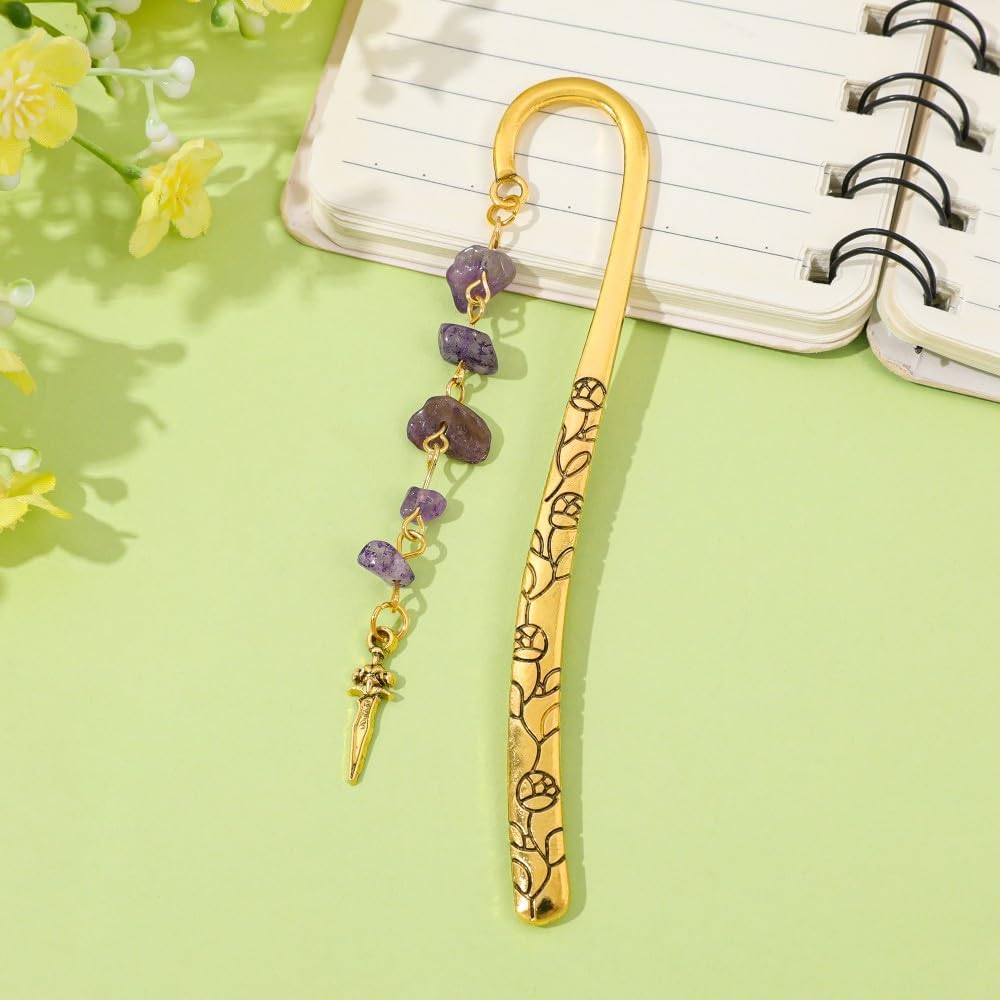 Vintage Sun Bookmarks Metal Hook Bookmark Book Lover Book Accessories for Men and Women Book Lovers Essential Students School Supplies (Dragon Bookmark 3PCS)