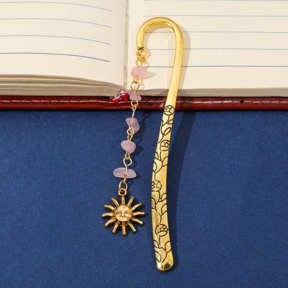 Vintage Sun Bookmarks Metal Hook Bookmark Book Lover Book Accessories for Men and Women Book Lovers Essential Students School Supplies (Dragon Bookmark 3PCS)