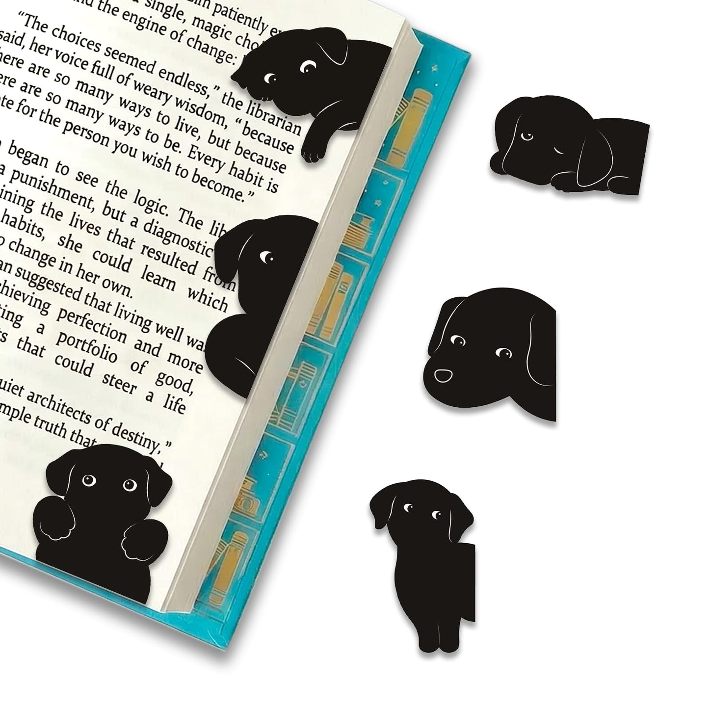 Magnetic Bookmarks for Reading Women – 6Pcs Cute Book Markers Clip Set for Dog Lovers - Dog Mom Gifts for Women - Bookish Gifts for Book Lovers - Page Markers for Reading School Office Home Supplies