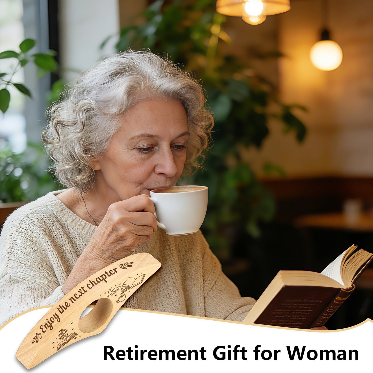 Retirement Gifts for Women 2026, Retirement Bookmark for Women Men Coworker Employee Friends Retired Teacher Nurse, Coworker Leaving Farewell Gifts Enjoy The Next Chapter Thumb Book Page Holder