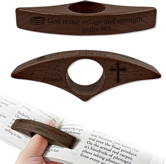 Personalized Wood Book Page Holder, Custom Book Page Holder,Handmade Thumb Bookmark, Custom Book Opener, Reading Accessories Gifts for Readers Book Lovers
