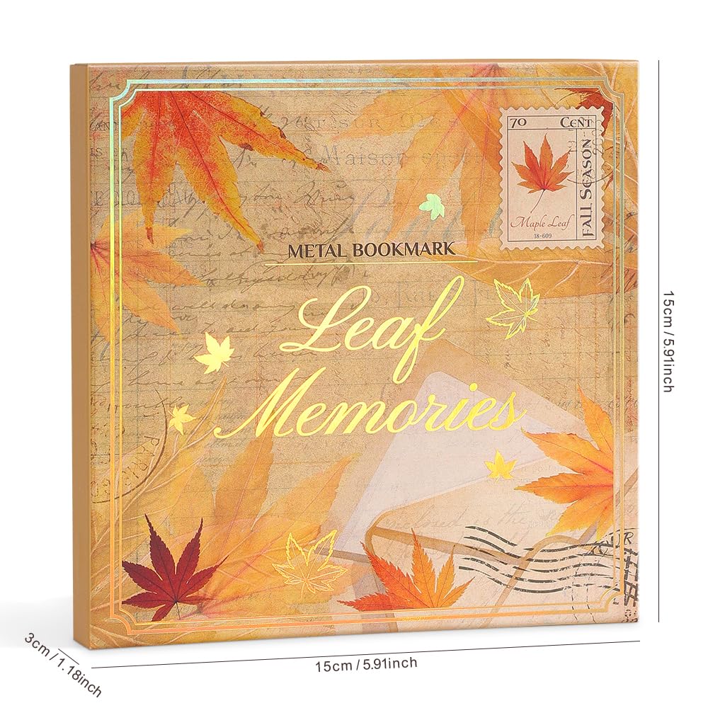 2pcs Bookmark Ginkgo Leaf Theme Elegant Natural Book Marks Set with Tassel, Cute Bookmarks for Writers, Kids, Teens, Men Readers, Reading Accessories Gifts for Book Lovers