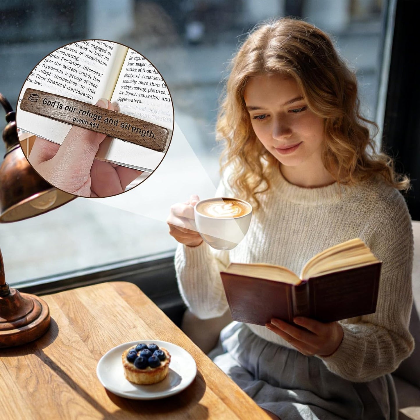 Personalized Wood Book Page Holder, Custom Book Page Holder,Handmade Thumb Bookmark, Custom Book Opener, Reading Accessories Gifts for Readers Book Lovers