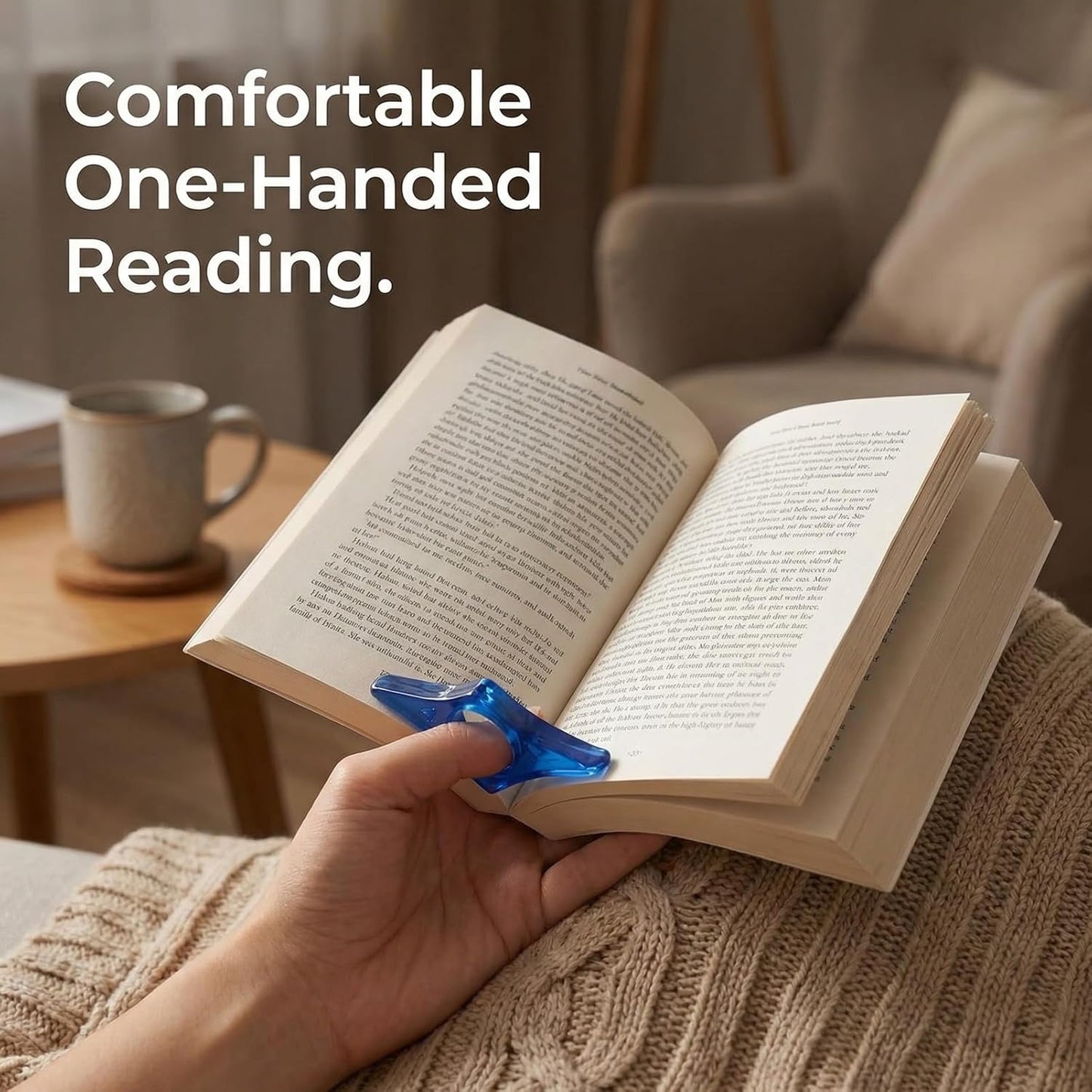 6 Pcs Book Page Holder, Reading Accessories, Book Clip for Hands-Free Reading, in-Bed Reading Essentials, Gag Gifts & Daily Use