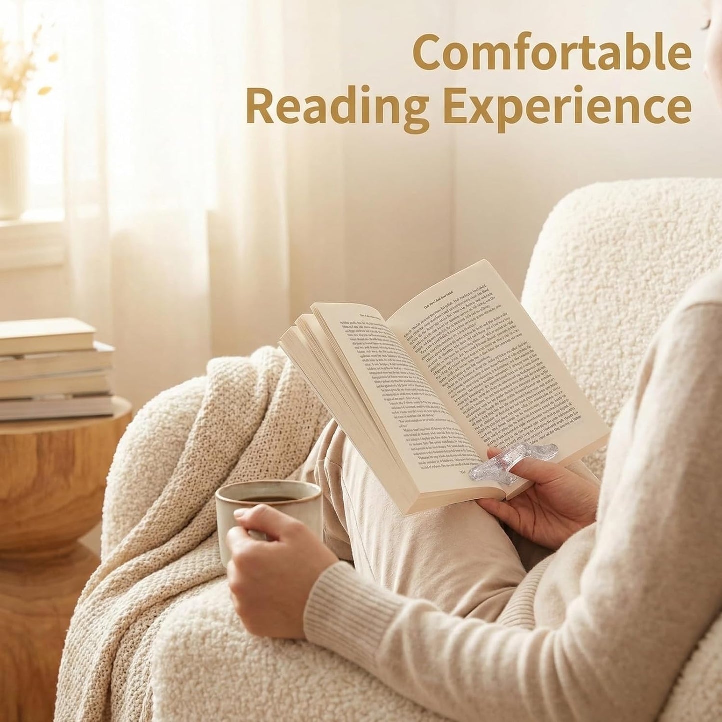 6 Pcs Book Page Holder, Reading Accessories, Book Clip for Hands-Free Reading, in-Bed Reading Essentials, Gag Gifts & Daily Use