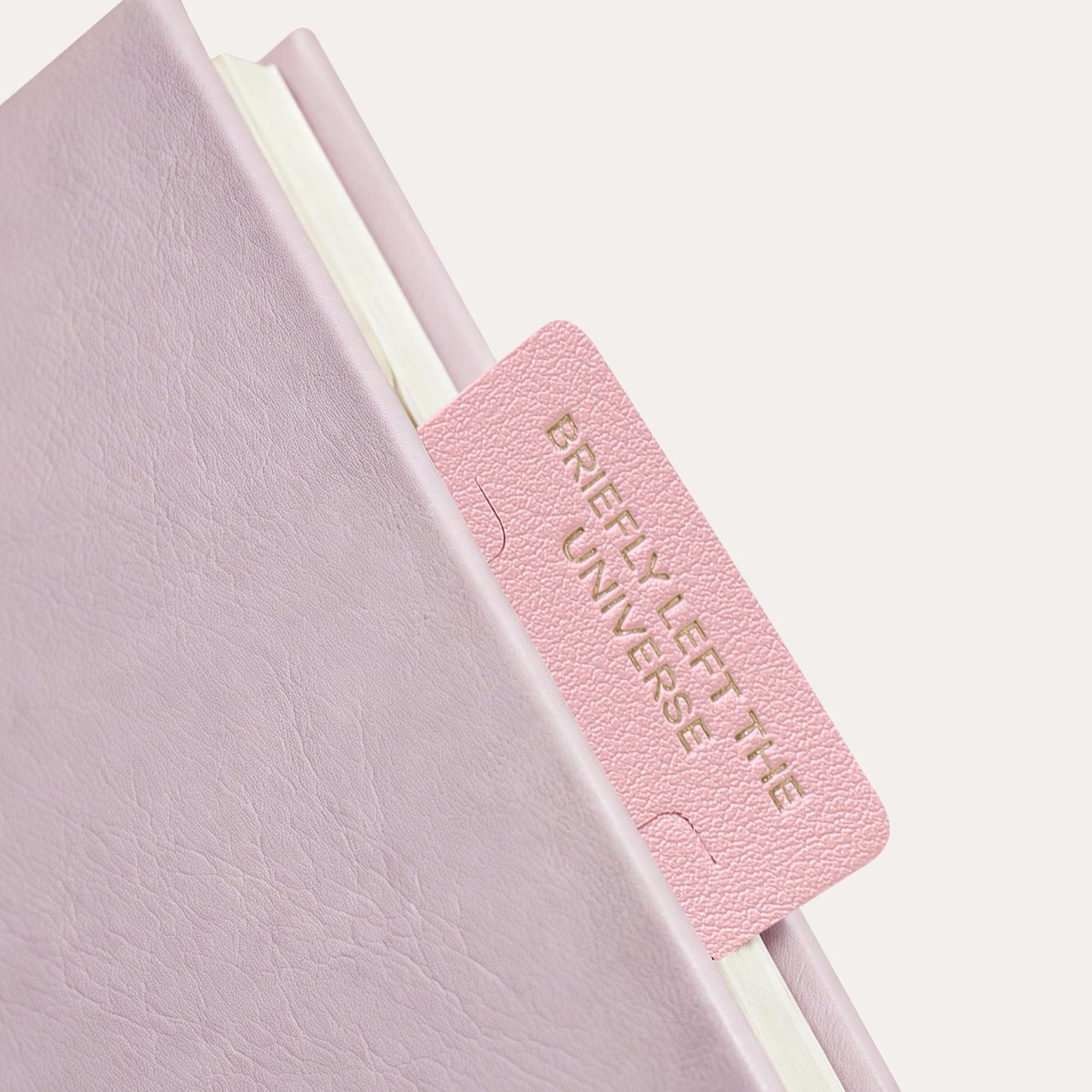 Leather Bookmark for Reading Women, BRIEFLY Left THE Universe Bookmarks, Index Book Marks for Book Lovers, 6 Pcs Light Color Set