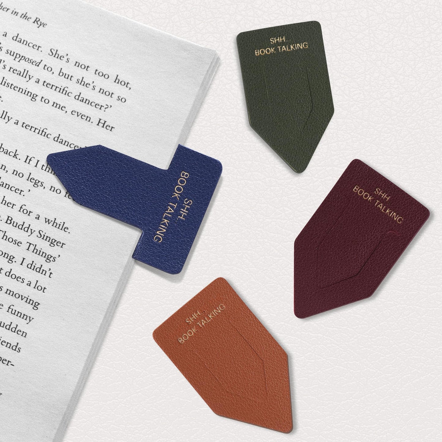Leather Bookmark for Reading Women, BRIEFLY Left THE Universe Bookmarks, Index Book Marks for Book Lovers, 6 Pcs Light Color Set