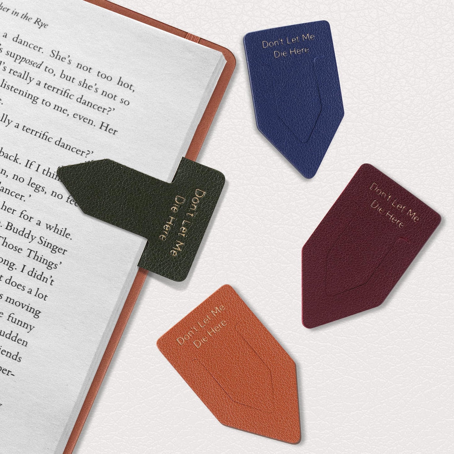 Leather Bookmark for Reading Women, BRIEFLY Left THE Universe Bookmarks, Index Book Marks for Book Lovers, 6 Pcs Light Color Set