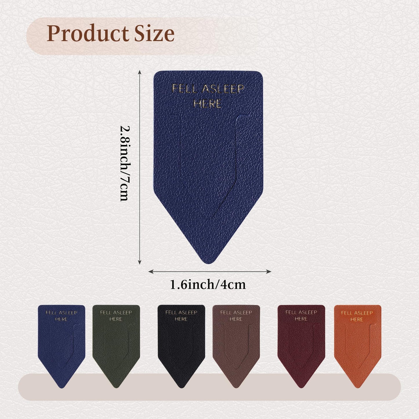 Leather Bookmark for Reading Women, BRIEFLY Left THE Universe Bookmarks, Index Book Marks for Book Lovers, 6 Pcs Light Color Set