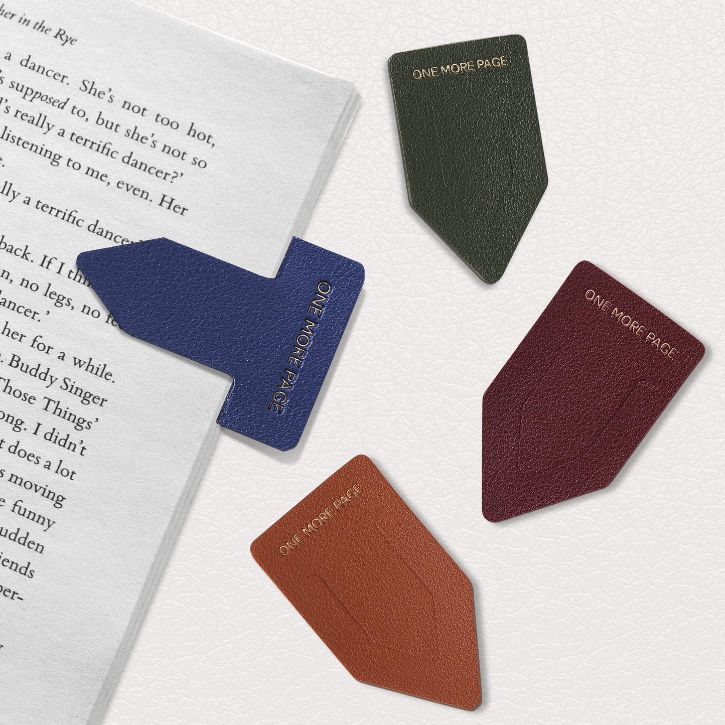 Leather Bookmark for Reading Women, BRIEFLY Left THE Universe Bookmarks, Index Book Marks for Book Lovers, 6 Pcs Light Color Set