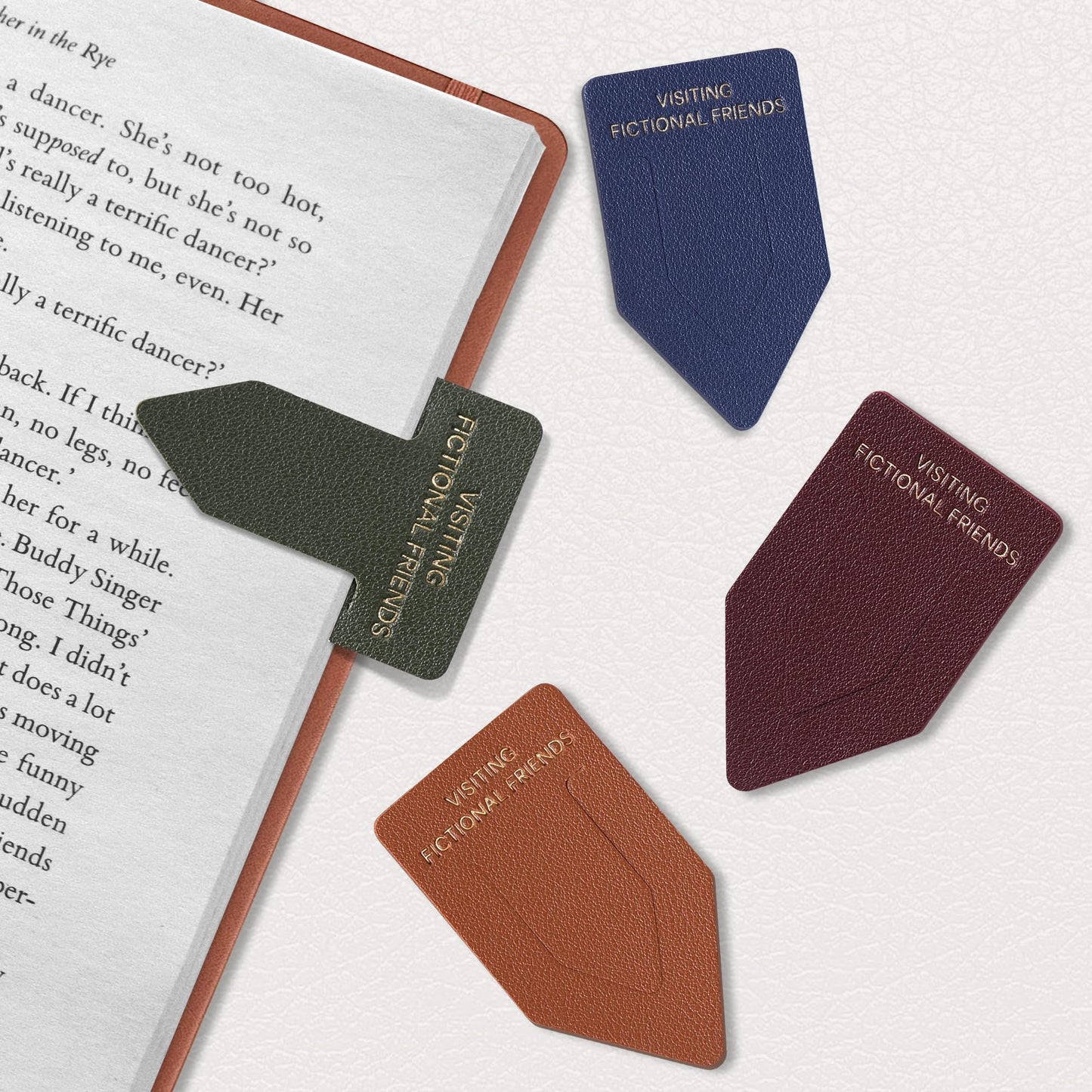 Leather Bookmark for Reading Women, BRIEFLY Left THE Universe Bookmarks, Index Book Marks for Book Lovers, 6 Pcs Light Color Set